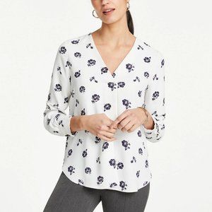Ann Taylor Petite Floral Top (XXSP)